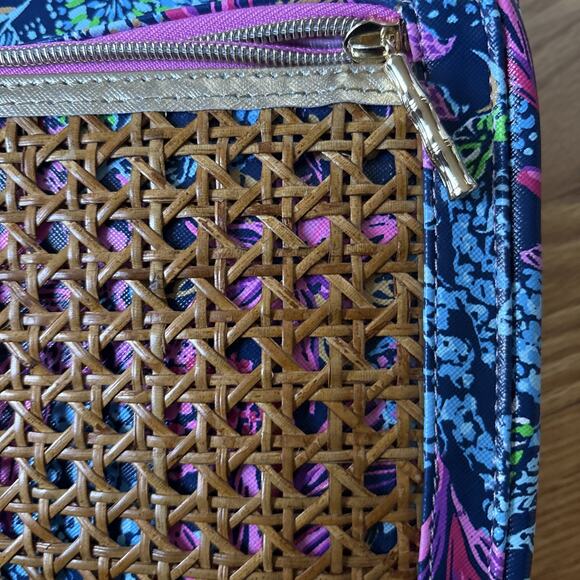 NWT LILLY PULITZER LAPTOP CASE, LEATHERETTE W/POCKET COMPUTERS CALYPSO COAST 14" - Picture 7 of 10
